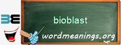 WordMeaning blackboard for bioblast